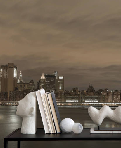 Decorazione murale con ponte di Brooklyn e Manhattan Bridge Decorazione murale con ponte di Brooklyn e Manhattan Bridge