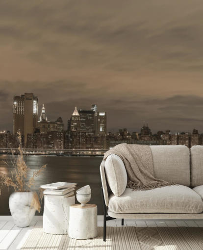 Brooklyn Bridge and Manhattan Bridge Wall Mural