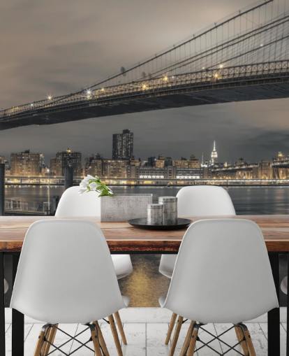 Brooklyn Bridge muurschildering