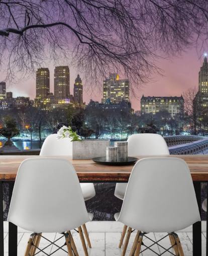 Decorazione murale con ponte di Central Park