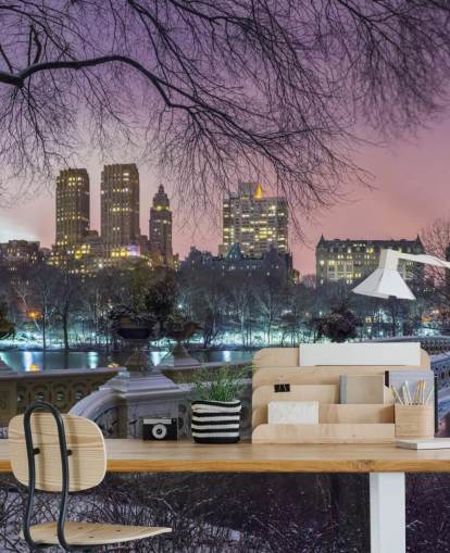 Decorazione murale con ponte di Central Park