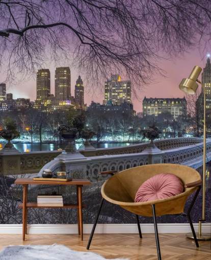 Decorazione murale con ponte di Central Park Decorazione murale con ponte di Central Park