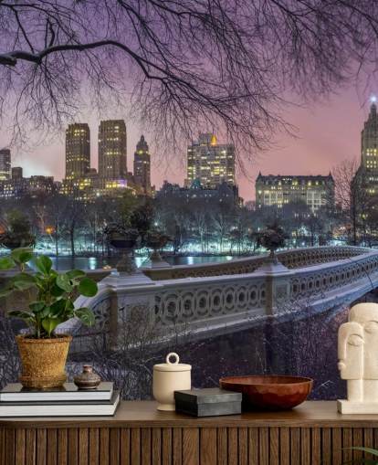 Decorazione murale con ponte di Central Park