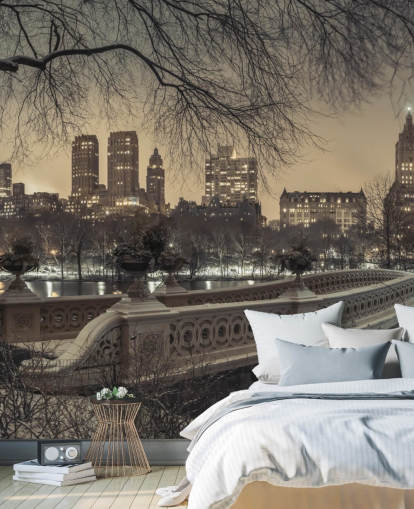 Central Park lange Brücke Tapete