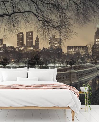 Central Park Long Bridge Behang Central Park Long Bridge Behang