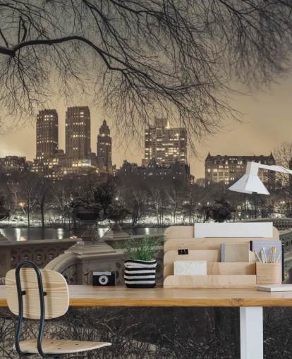 Central Park Long Bridge -taustakuva Central Park Long Bridge -taustakuva