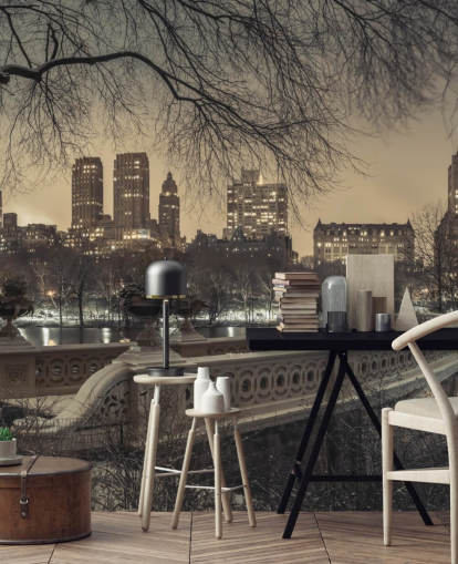 Central Park Long Bridge Wallpaper