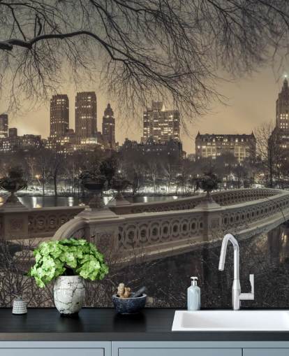 Central Park Long Bridge Wallpaper