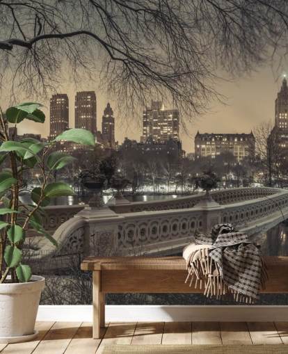 Central Park Long Bridge Behang