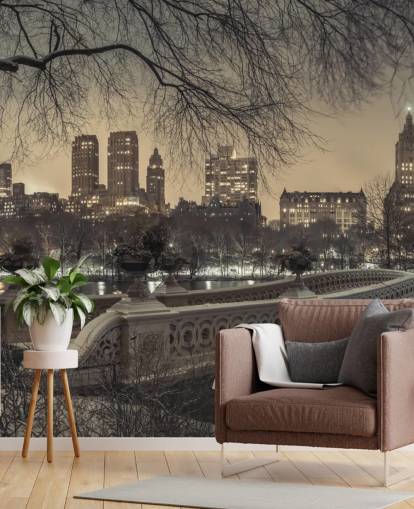 Central Park Long Bridge Wallpaper