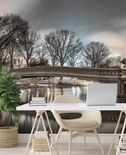 Bow Bridge over Turtle Pond Wallpaper Bow Bridge over Turtle Pond Wallpaper