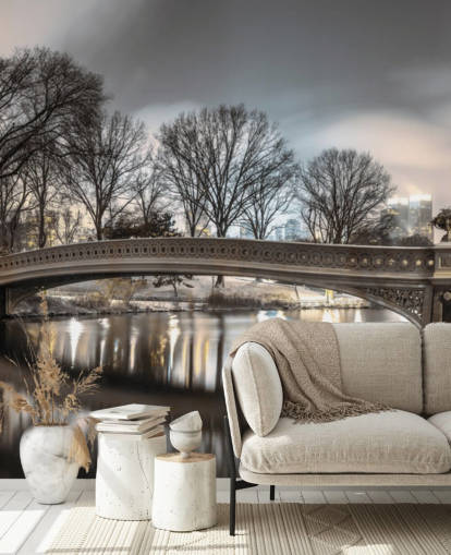 Bow Bridge over Turtle Pond Wallpaper Bow Bridge over Turtle Pond Wallpaper