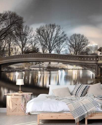Bow Bridge over Turtle Pond Wallpaper Bow Bridge over Turtle Pond Wallpaper