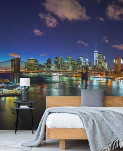 Fargerik New York nattveggmaleri