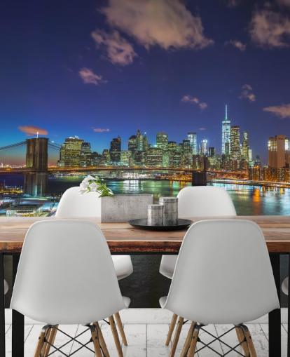 Fargerik New York nattveggmaleri