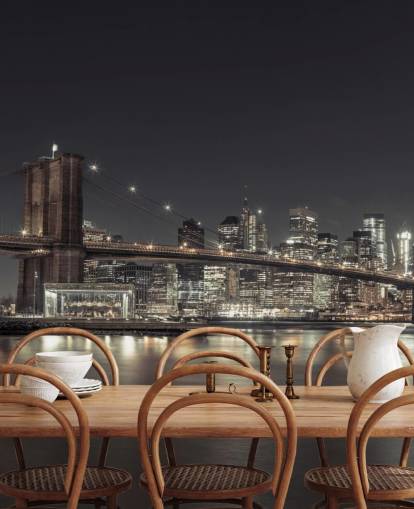 New York Night Wall Mural