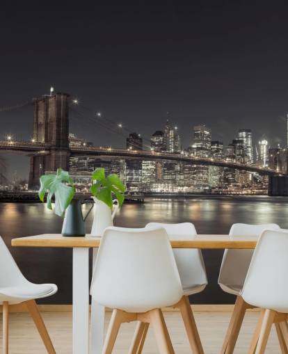 New York Night Wall Mural