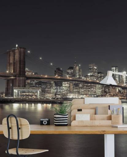 New York Night Wall Mural