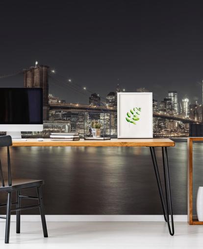 New York Night Wall Mural