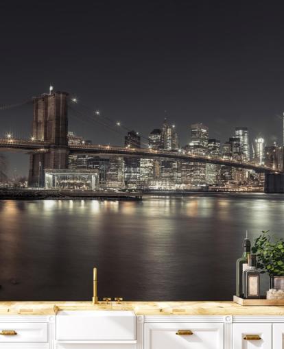New York Night Wall Mural New York Night Wall Mural