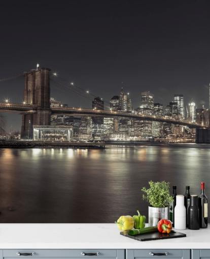 New York Night Wall Mural