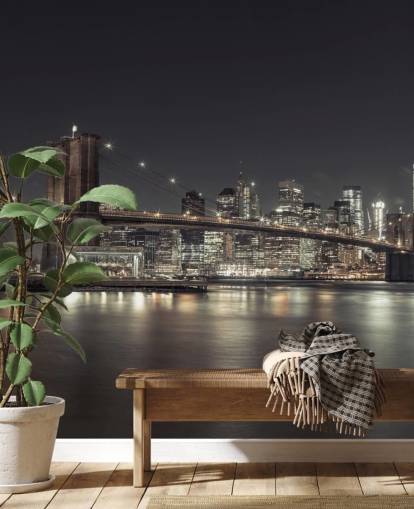 New York Night Wall Mural