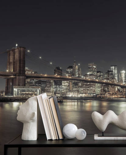 New York Night Wall Mural