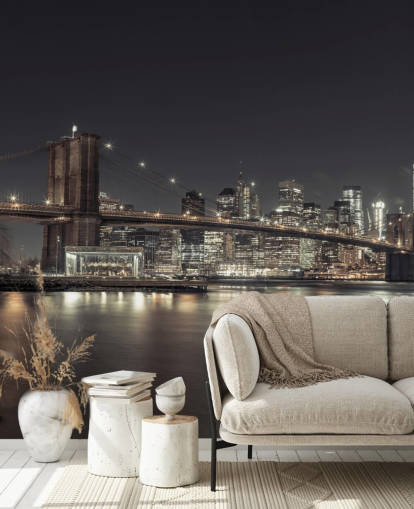 Papier Peint Fresque Nuit New York