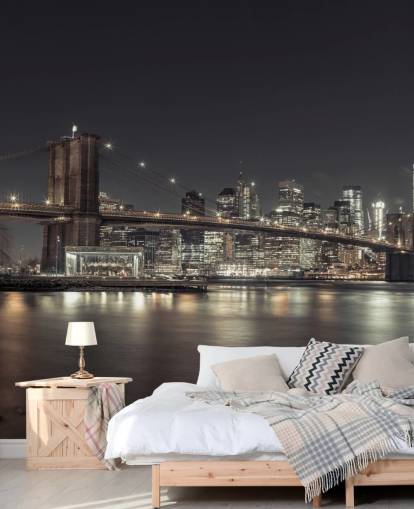 New York Natt Veggmaleri