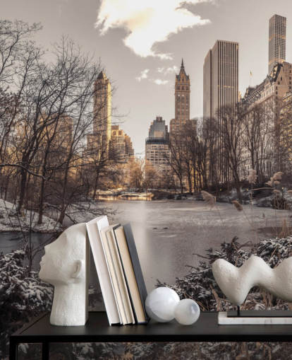 Mural de pared Amanecer de invierno en Central Park