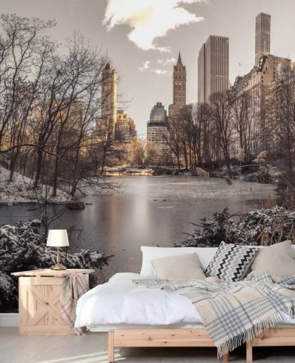Mural de pared Amanecer de invierno en Central Park