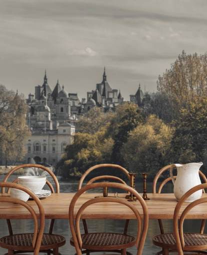london park en lake behang