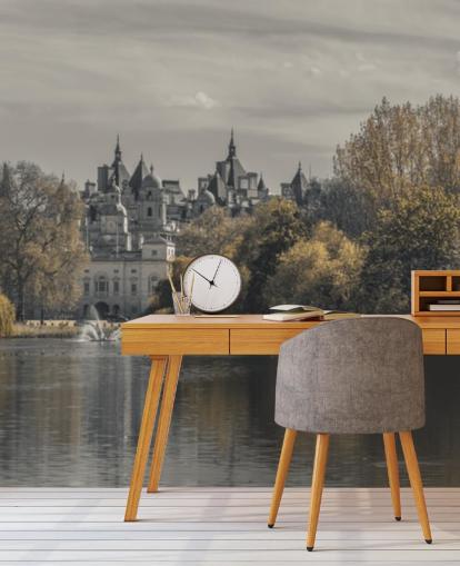 London Park und See Tapete