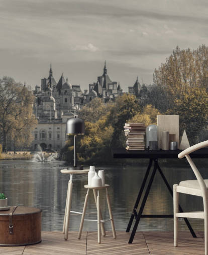 London Park und See Tapete