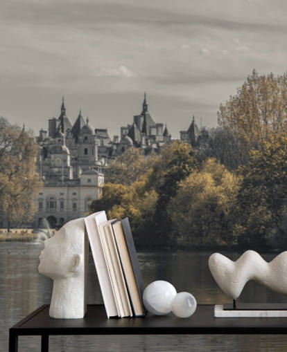 London Park und See Tapete