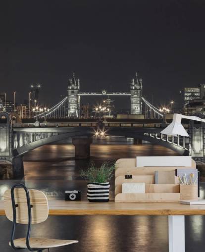 Carta da parati panoramica con Tower Bridge London Night