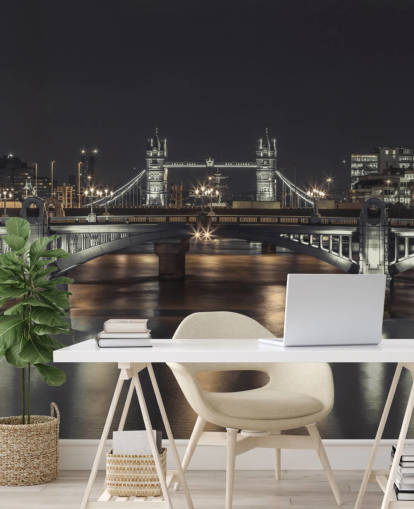 Carta da parati panoramica con Tower Bridge London Night