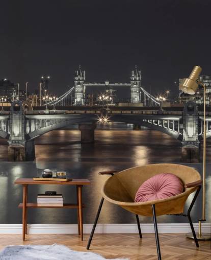 Tower Bridge London Night Panoramic Wallpaper Tower Bridge London Night Panoramic Wallpaper