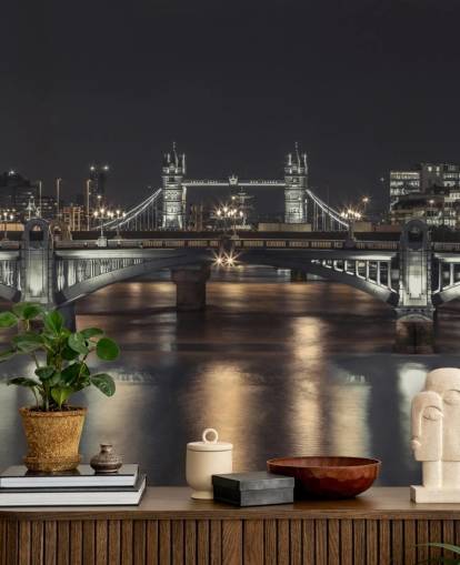 Tower Bridge London nat panoramisk tapet