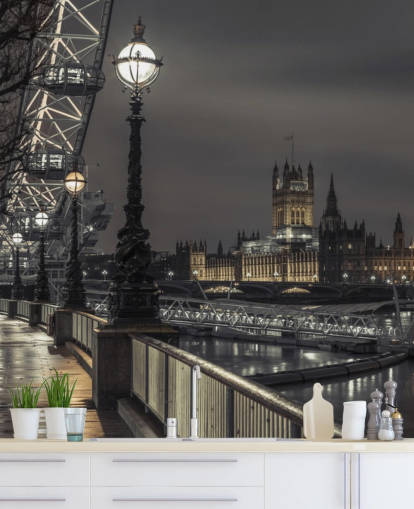 Westminster auf der anderen Seite der Themse Tapete