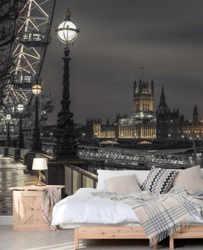 Westminster over de Theems River behang