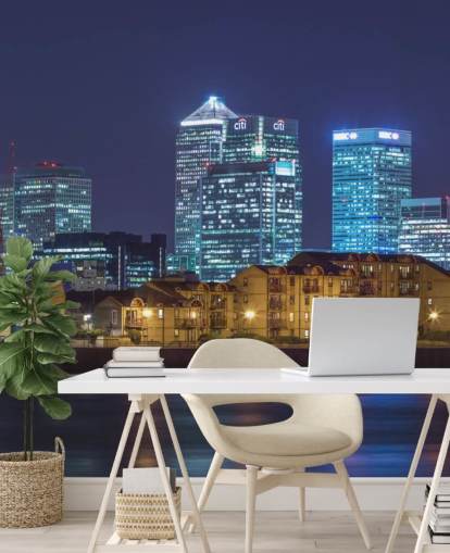 Illuminated London Skyline at Night Wallpaper Illuminated London Skyline at Night Wallpaper