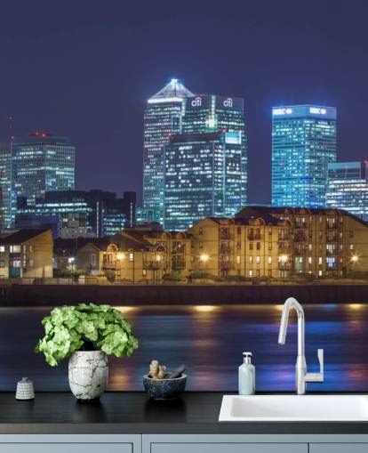 Illuminated London Skyline at Night Wallpaper Illuminated London Skyline at Night Wallpaper