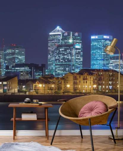 Illuminated London Skyline at Night Wallpaper Illuminated London Skyline at Night Wallpaper