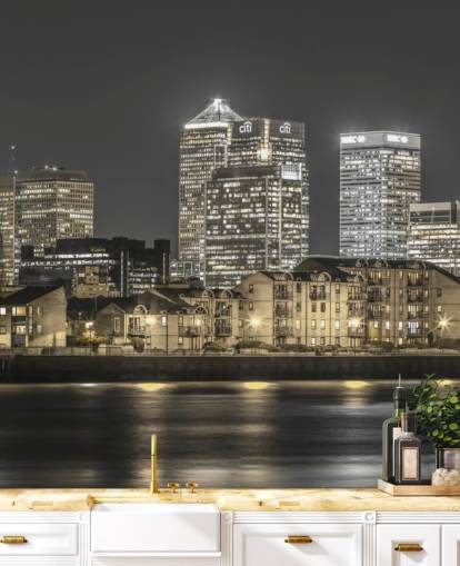 Yellow Lights London Skyline Wallpaper Yellow Lights London Skyline Wallpaper