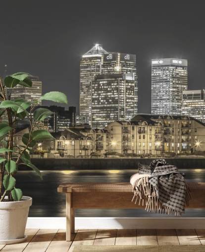 Carta da parati con lo skyline di Londra