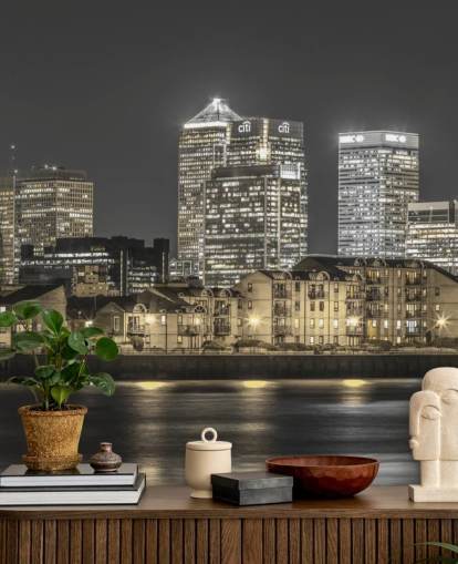 Gelbe Lichter Skyline von London Wallpaper