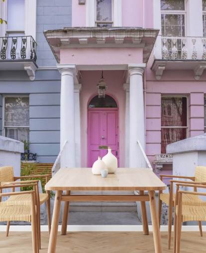 Notting Hill kleurrijke muurschildering