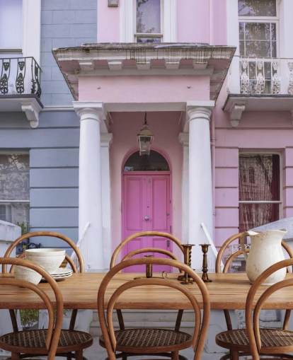 Papier Peint Fresque Maison Colorée Notting Hill