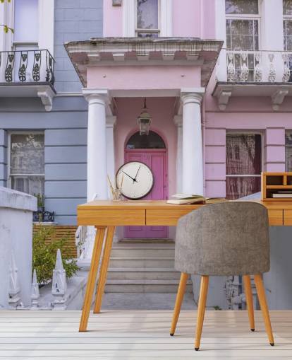 Notting Hill Colourful House Wall Mural Notting Hill Colourful House Wall Mural